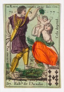 Hab.t de l'Acadie from Playing Cards (for Quartets) 'Costumes des Peuples Étrangers' MET DP274091
