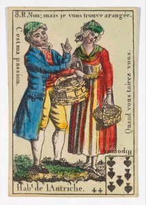 Hab.t de l'Autriche from Playing Cards (for Quartets) 'Costumes des Peuples Étrangers' MET DP274094