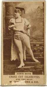 Annie Boyd, from the Actors and Actresses series (N145-3) issued by Duke Sons & Co. to promote Cross Cut Cigarettes MET DP839879