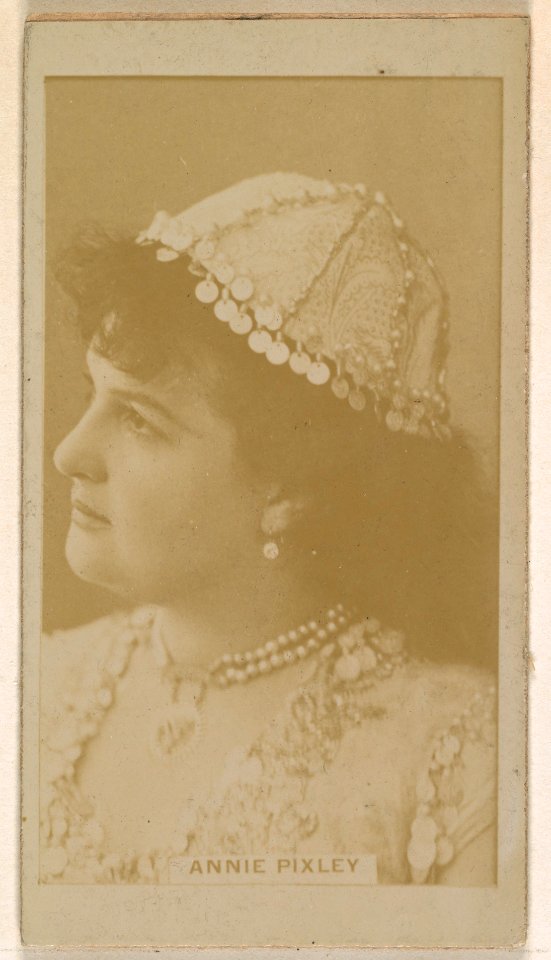 Annie Pixley, from the Actresses series (N245) issued by Kinney Brothers to promote Sweet Caporal Cigarettes MET DP859310