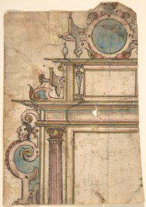 Fragment of architectural frame MET DP801700