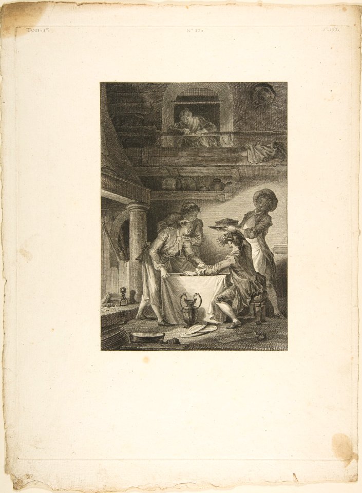 Le Pate d'Anguilles, from Contes et nouvelles en vers par Jean de La Fontaine. A Paris, de l'imprimerie de P. Didot, l'an III de la République, 1795 MET DP813882