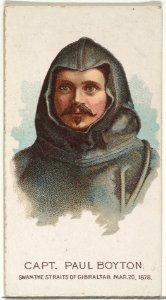 Captain Paul Boyton, Swam the Straits of Gibraltar, from World's Champions, Series 2 (N29) for Allen & Ginter Cigarettes MET DP838276