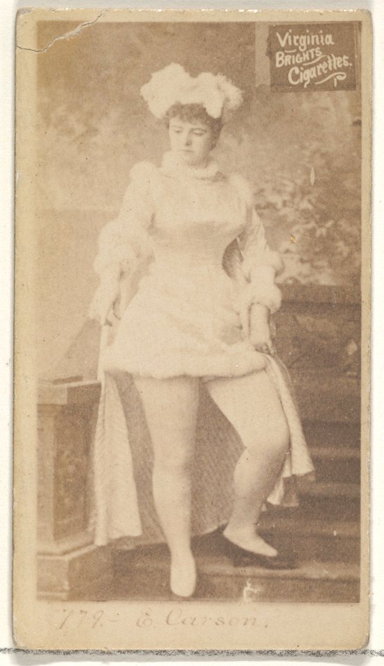 Card 778, Emma Carson, from the Actors and Actresses series (N45, Type 2) for Virginia Brights Cigarettes MET DP830935