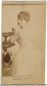 Card Number 545, Lena Congo, from the Actors and Actresses series (N145-3) issued by Duke Sons & Co. to promote Cross Cut Cigarettes MET DP839724