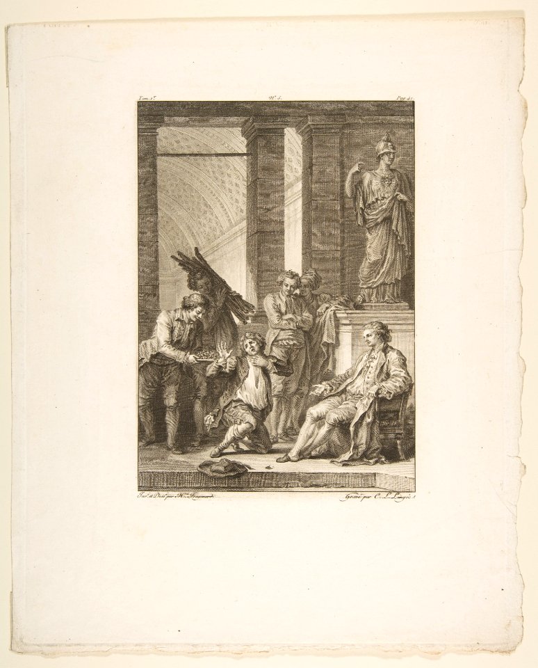 Le Paysan qui avait offense son Seigneur, from Contes et nouvelles en vers par Jean de La Fontaine. A Paris, de l'imprimerie de P. Didot, l'an III de la République, 1795 MET DP813945