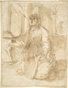 Kneeling Figure of a Nun MET DP800517