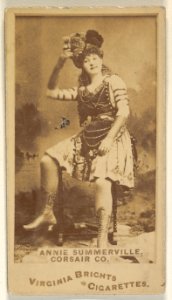 Annie Summerville, Corsair Co., from the Actors and Actresses series (N45, Type 1) for Virginia Brights Cigarettes MET DP831871