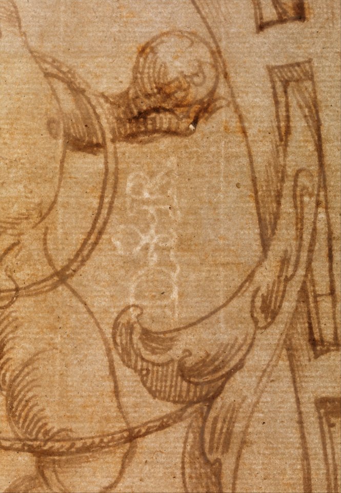 Fragment of a Grotesque Decoration with a Term and Putto MET DP275609