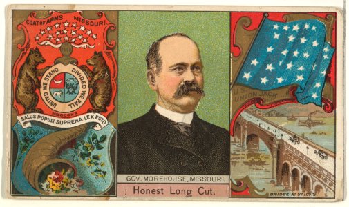 Governor Morehouse, Missouri, from "Governors, Arms, Etc." series (N133-1), issued by Duke Sons & Co. MET DP865476