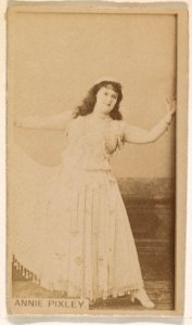 Annie Pixley, from the Actresses series (N245) issued by Kinney Brothers to promote Sweet Caporal Cigarettes MET DP859311