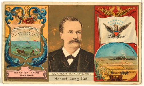 Governor Martin, Kansas, from "Governors, Arms, Etc." series (N133-1), issued by Duke Sons & Co. MET DP865468