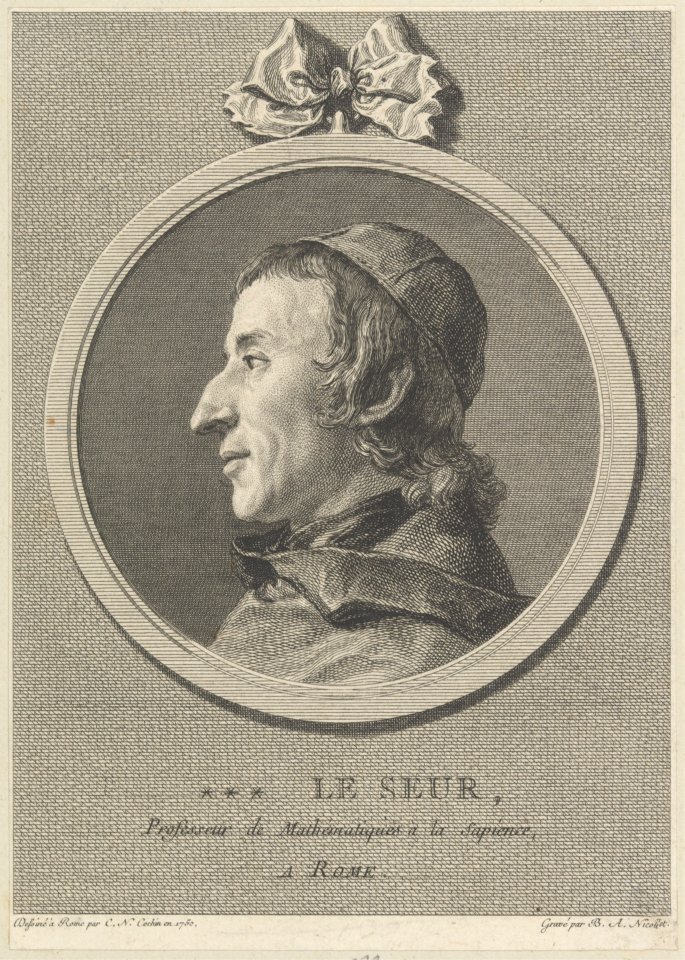 Le Seur, Professeur de Mathématiques á la Sapience, a Rome MET DP211690