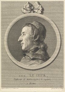 Le Seur, Professeur de Mathématiques á la Sapience, a Rome MET DP211690