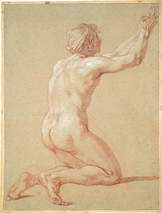Kneeling Nude Youth with Raised Clasped Hands MET DT6123