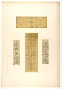Four designs for decorative panels MET DP811453