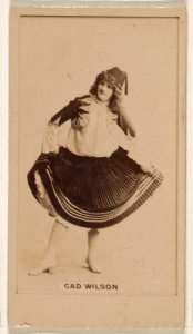 Cad Wilson, from the Actresses series (N245) issued by Kinney Brothers to promote Sweet Caporal Cigarettes MET DP859880