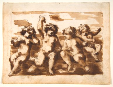 Four Putti on Clouds MET DP811732