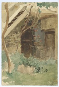 A Wooden Door of a Farm Building near Merano MET DP838079