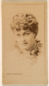 Louise Thorndyke, from the Actresses series (N245) issued by Kinney Brothers to promote Sweet Caporal Cigarettes MET DP859718
