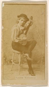 Louise Valentine, from the Actresses series (N245) issued by Kinney Brothers to promote Sweet Caporal Cigarettes MET DP859752