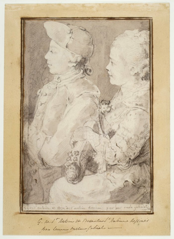 Germain-Augustin and Rose de Saint-Aubin, Drawn by Their Uncle MET DR118