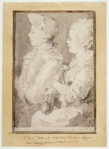 Germain-Augustin and Rose de Saint-Aubin, Drawn by Their Uncle MET DR118