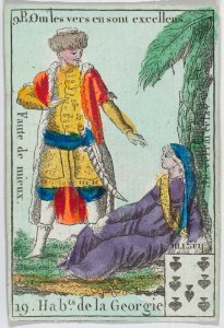 Hab.ts de la Georgie from playing cards "Jeu d'Or" MET DP862009