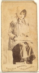 Lotta, from the Actors and Actresses series (N45, Type 1) for Virginia Brights Cigarettes MET DP829663