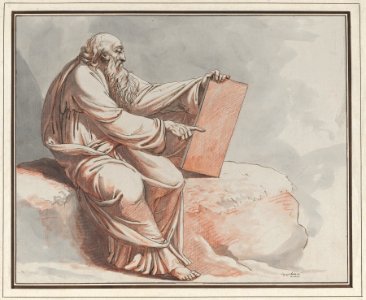 A Prophet Seated on a Rock MET DP860359