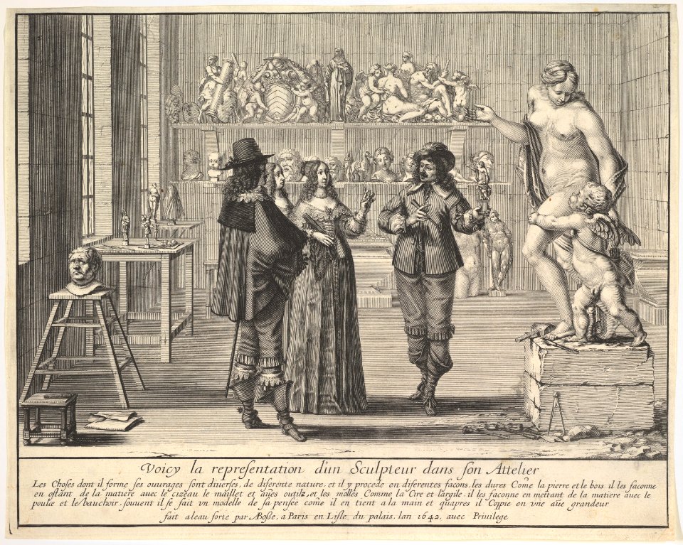 A Sculptor Presenting his Statue of Venus and Cupid MET DP829686