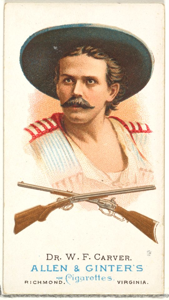 Dr. William Frank Carver, Rifle Shooter, from World's Champions, Series 1 (N28) for Allen & Ginter Cigarettes MET DP827431