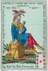 Hab.t du Port Francais from playing cards "Jeu d'Or" MET DP862016