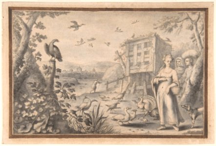 Landscape with Three Figures and Birds MET DP802105