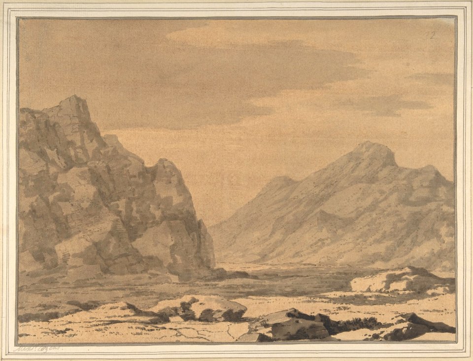 Landscape with Riverbed and Mountains MET DP805654