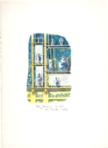 Drawing of the Peacock Room at 49 Prince's Gate MET DP805228