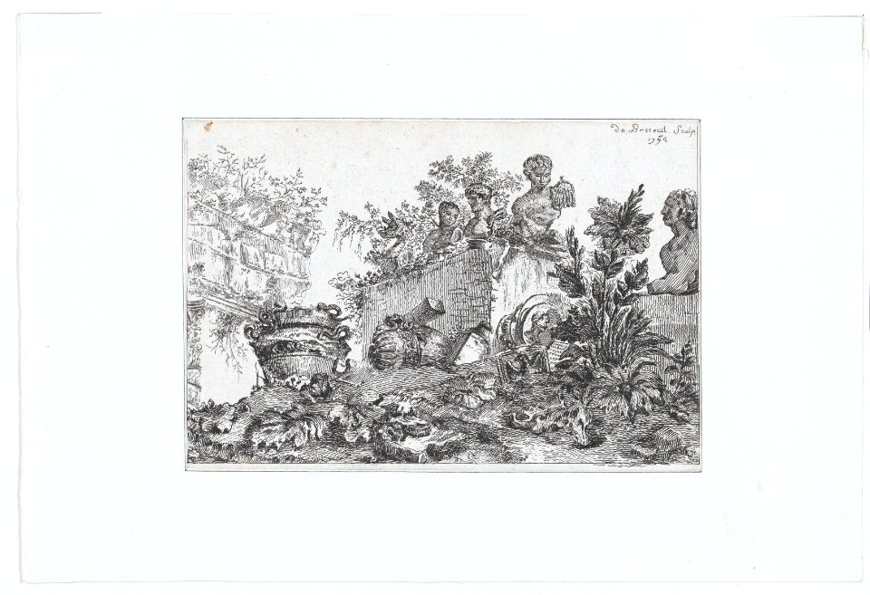 Landscape with Ruins of Statues and Vases MET DP877045