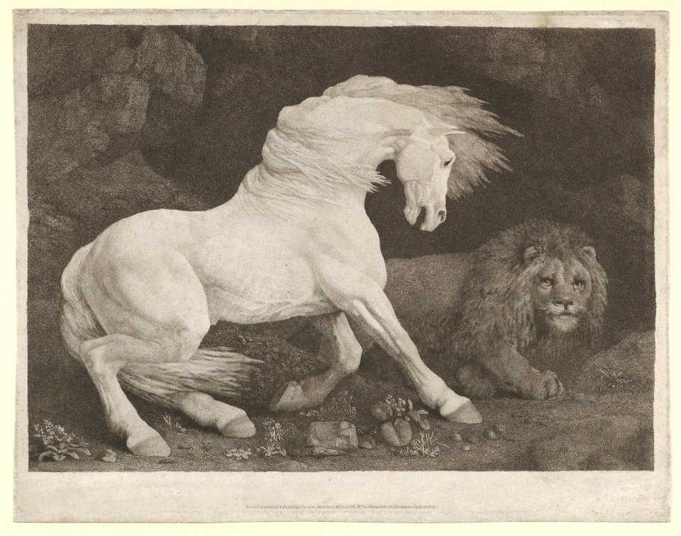 A Horse Affrighted at a Lion MET DP833341