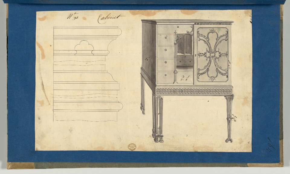 Cabinet, from Chippendale Drawings, Vol. II MET DP-14176-051