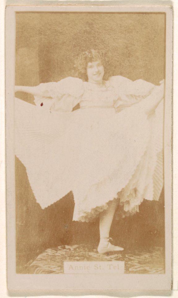 Annie St. Tel, from the Actresses series (N245) issued by Kinney Brothers to promote Sweet Caporal Cigarettes MET DP859641