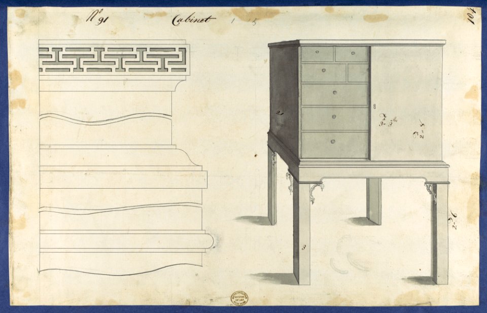 Cabinet, from Chippendale Drawings, Vol. II MET DP118201