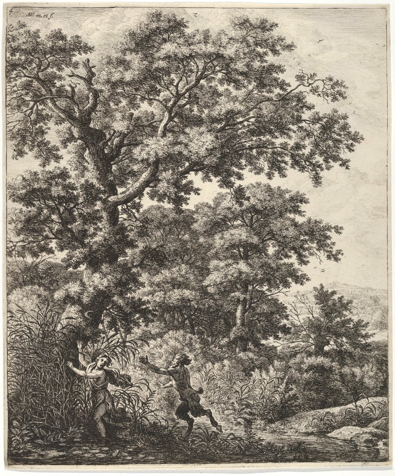 Landscape with Pan and Syrinx, from the Series of Six Mythological Scenes MET DP836058