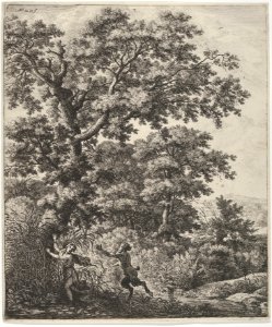 Landscape with Pan and Syrinx, from the Series of Six Mythological Scenes MET DP836058