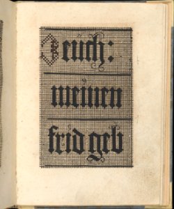 Ein ney Furmbüchlein, Page 6, recto MET DP363261