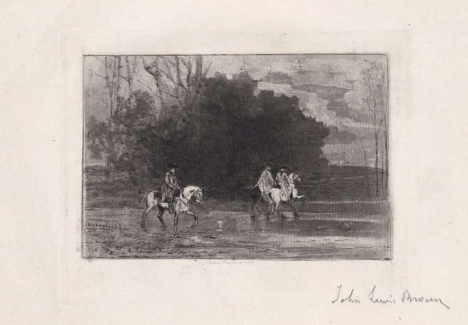 Landscape with three riders Met DP889002