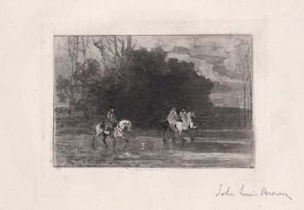 Landscape with three riders Met DP889002