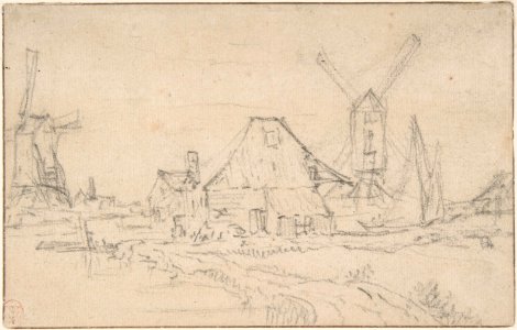 Landscape With Two Mills MET DP800601