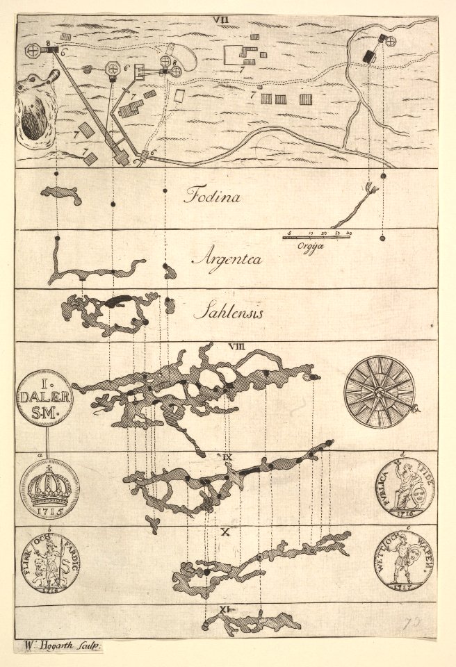 Fodina argentea Sahlensis – A Silver Mine at Sala - II (Aubry de La Mottraye's "Travels throughout Europe, Asia and into Part of Africa...," London, 1724, vol. II, pl. 33, no. 2) MET DP824521