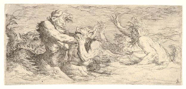 Five battling tritons, from 'The Triton Group' MET DP832627