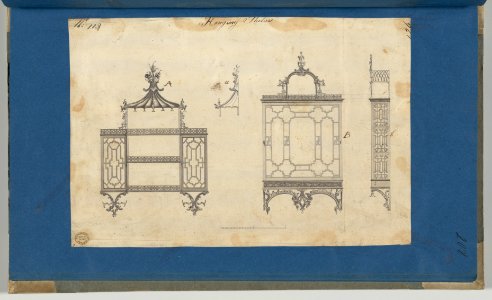 Hanging Shelves, from Chippendale Drawings, Vol. II MET DP-14176-094